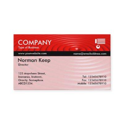 Color Tex Banded - Concentric Rings - Red