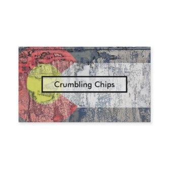 colorado flag textured wall