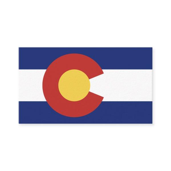 Colorado state flag custom  template