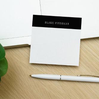 Colorblock Border | Personalized Post-it Notes