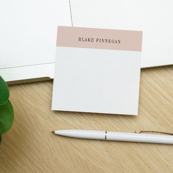 Colorblock Border | Personalized Post-it Notes