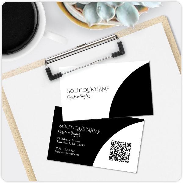 Colorblock Boutique Black QR Code