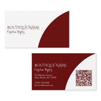 Colorblock Boutique Dark Red QR Code