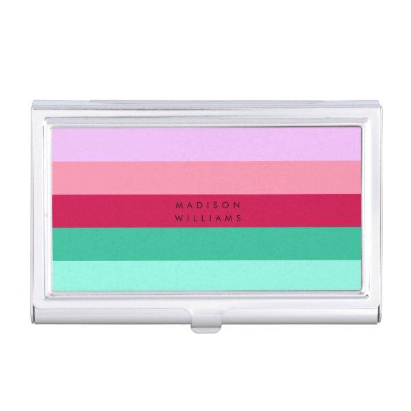 Colorblock Horizontal Stripe Viva Magenta Spring  Case