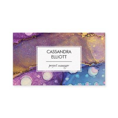 Colorful Abstract Alcohol Ink Liquid Art Business