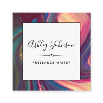 Colorful Abstract Art Creative Freelancer Writer   Square