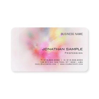 Colorful Abstract Art Elegant Personalized