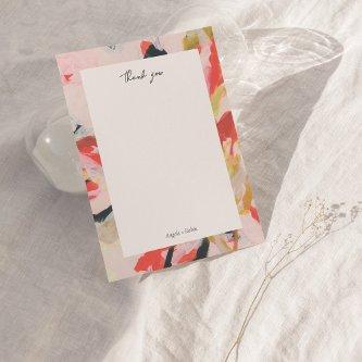 Colorful Abstract Art Personalized Thank you Invitation