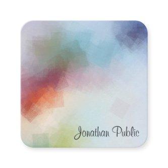 Colorful Abstract Art Template Elegant Modern Square