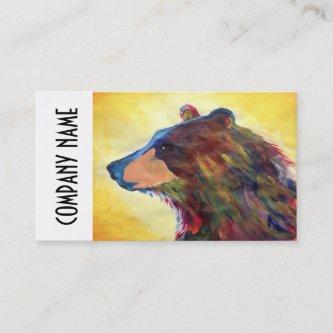 Colorful Abstract Bear Art