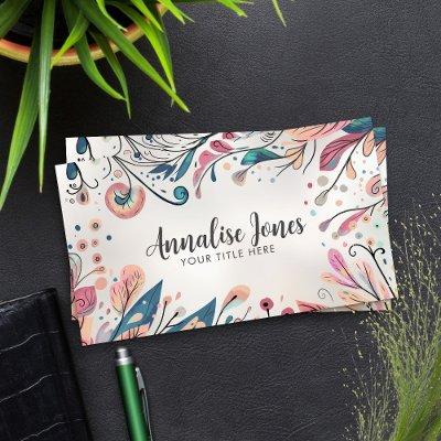 Colorful Abstract Botanical Art