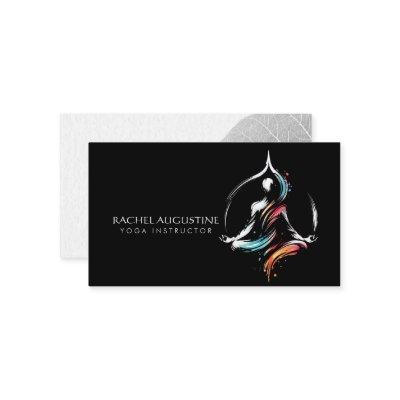 Colorful Abstract Brush Logo Meditation Instructor