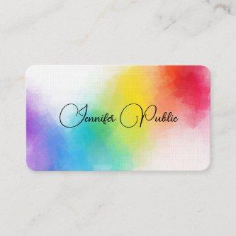Colorful Abstract Elegant Template Modern Linen