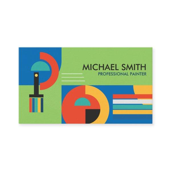 Colorful Abstract Geometric Shapes Painter