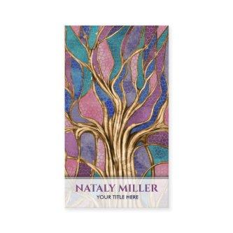 Colorful Abstract Mosaic Tree