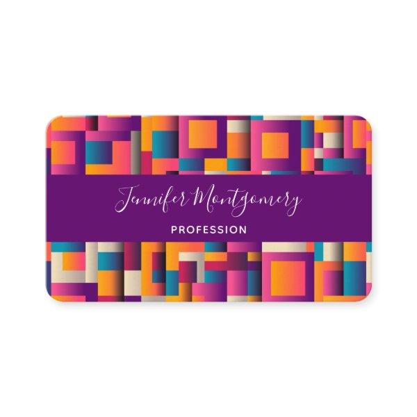 Colorful Abstract Squares and Shapes