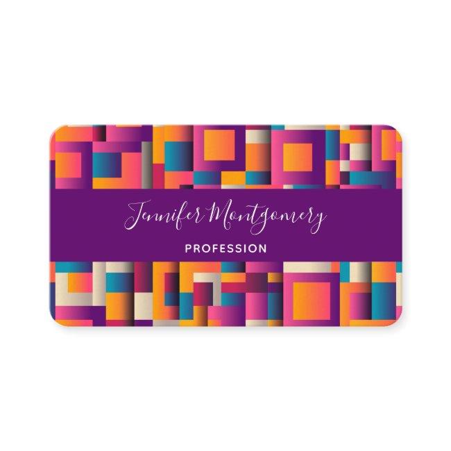 Colorful Abstract Squares and Shapes