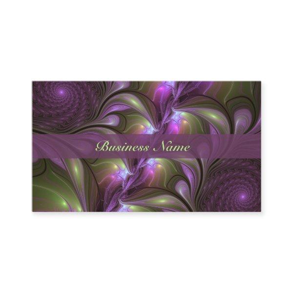 Colorful Abstract Violet Purple Khaki Fractal Name