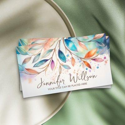 Colorful Abstract Watercolor Tree Art