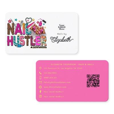 Colorful African American Juneteenth Nail Hustler