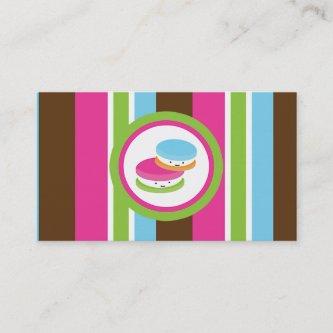 Colorful Bakery Macaroons Customer Loyalty Card