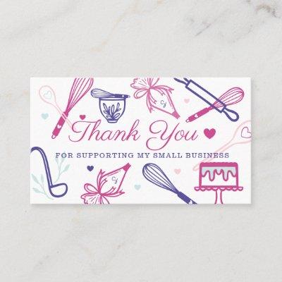Colorful Baking & Cooking Utensil Thank You