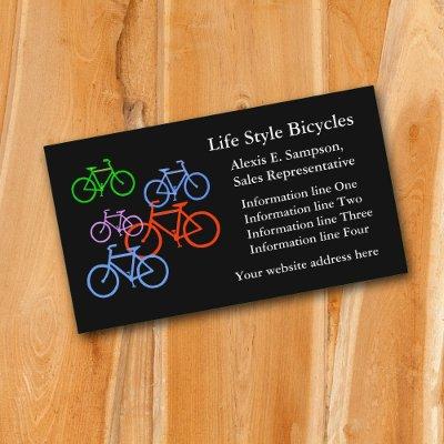 Colorful Bikes Bicycle Business Template