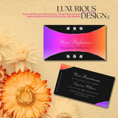Colorful Black with Silver Decor Sparkly Jewels