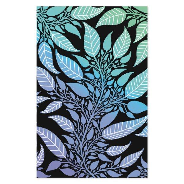 Colorful Blue Green Leafy Design Soap Wrap Paper