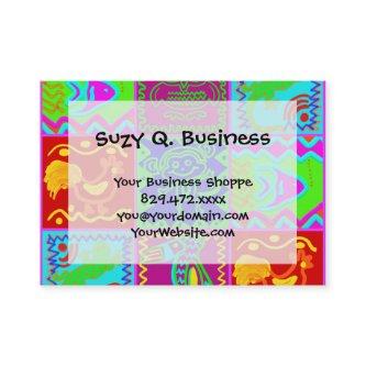 Colorful Bold Funky Animals Patchwork Pattern