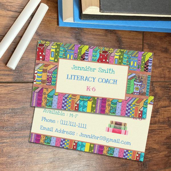 Colorful Books Literacy Coach