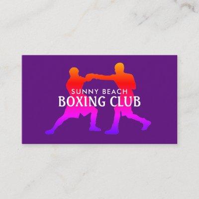 Colorful Boxing Match, Boxer, Boxing Trainer