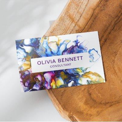 Colorful Bright Abstract Marble Art