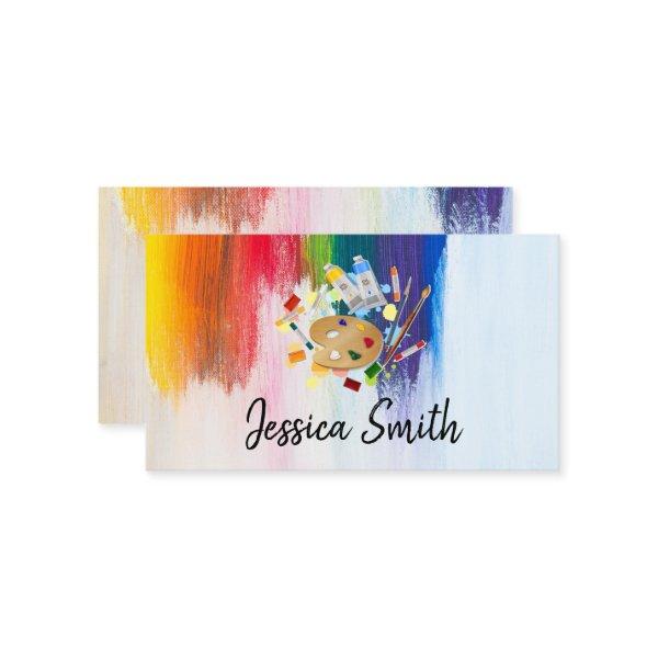 Colorful | Brush Strokes | Paints and Palette