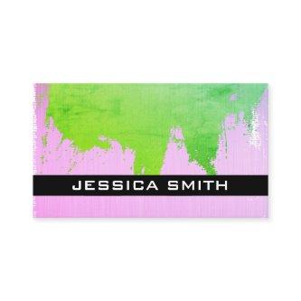 Colorful Brushed (Green Pink)