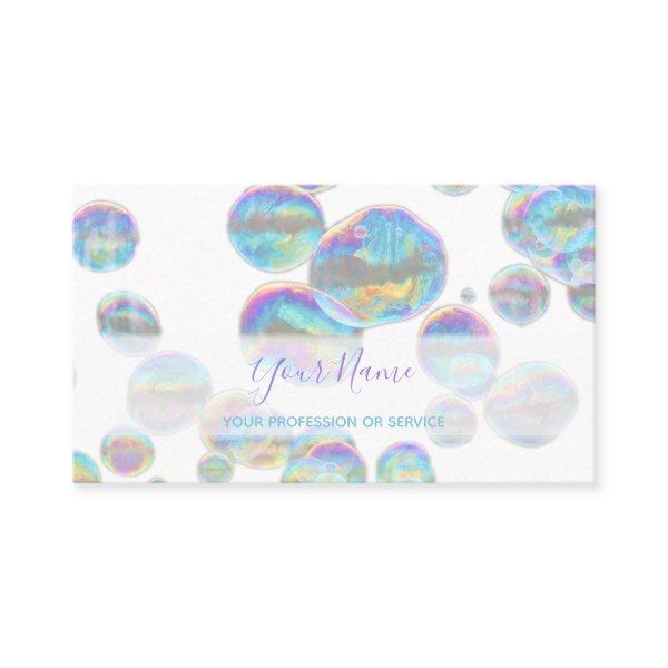 Colorful bubbles birthday planner and party