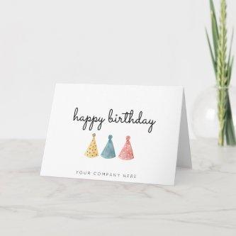 Colorful Business Watercolor Happy Birthday  Card