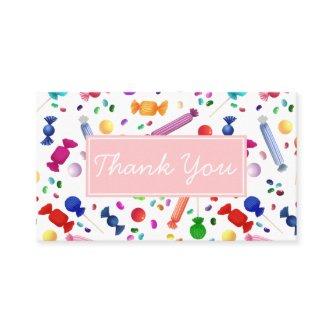 Colorful Candy Pattern Thank You