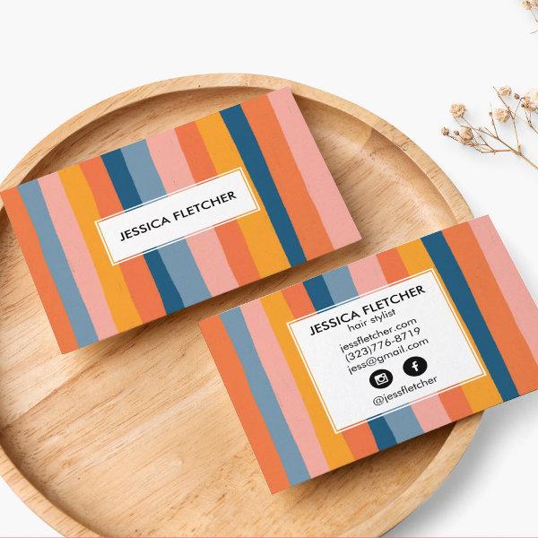 Colorful Candy Stripes Minimalist Cool Chic Unique