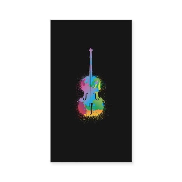 Colorful Cello Retro Music Lover Cellist