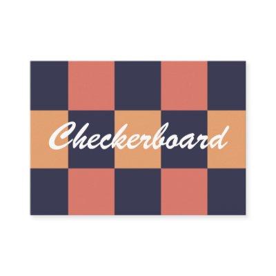 Colorful Checks Checkerboard Pattern