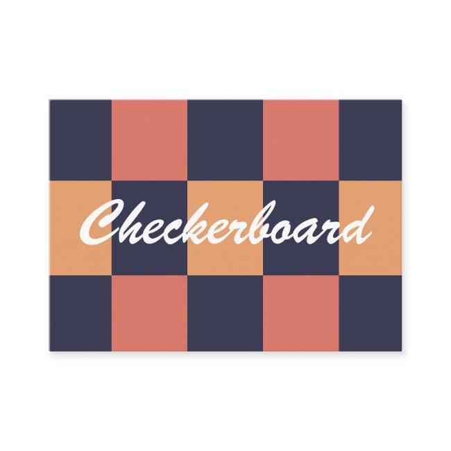 Colorful Checks Checkerboard Pattern