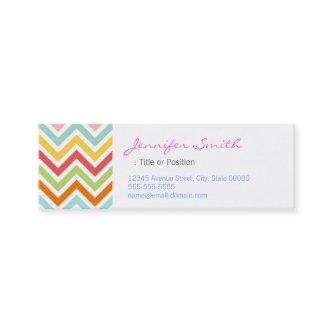 Colorful Chevron Zigzag Stripes Pattern Mini