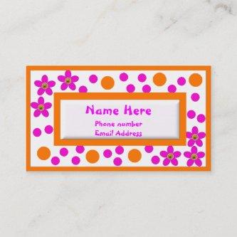 Colorful Childrens Calling Cards