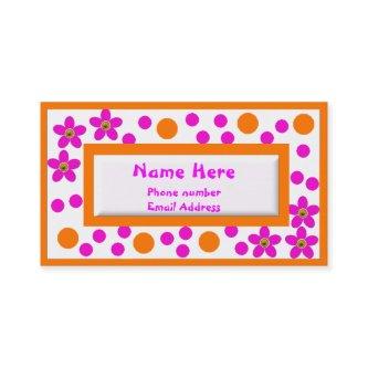 Colorful Childrens Calling Cards