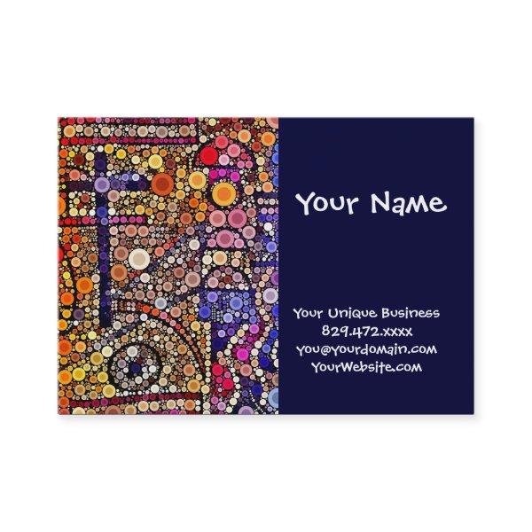 Colorful Circles Mosaic Southwestern Cross Design