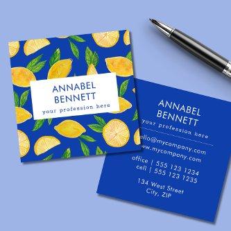 Colorful Citrus Lemon pattern professional Square
