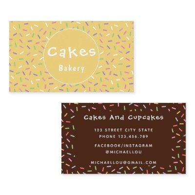 Colorful Cream Cute Sprinkles Bakery