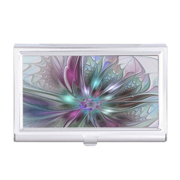 Colorful Fantasy Abstract Modern Fractal Flower  Case