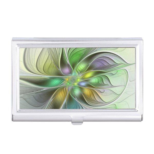 Colorful Fantasy Flower Modern Abstract Fractal  Case